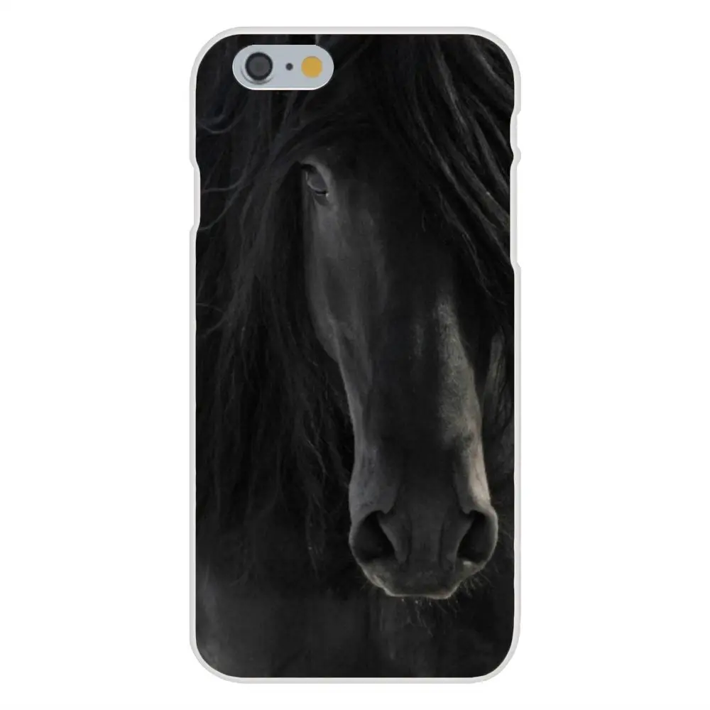 Picture Phone Case The Black Horse Animal For Galaxy A3 A5 A7 A8 A9 A9S On5 On7 Plus Pro Star 2015 2016 2017 2018 | Мобильные