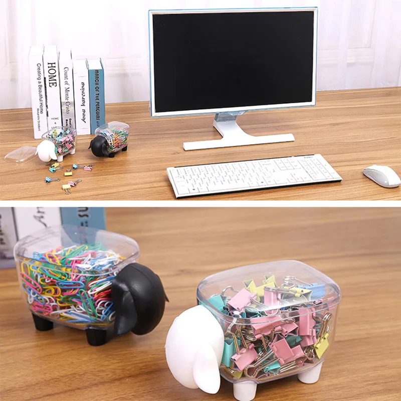 Storage Box Case Organizer Little Sheep Shape for Home Office Cotton Swab Toothpick XB 66 | Дом и сад