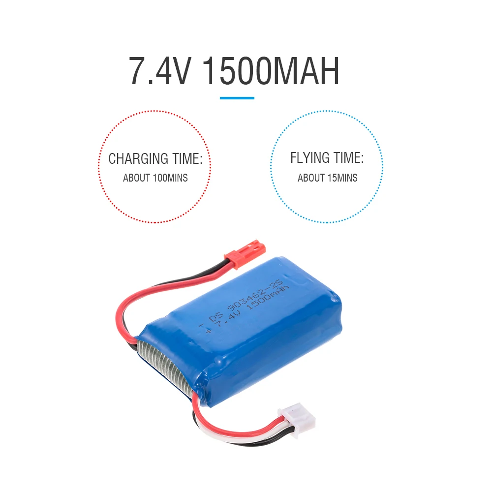 RC батарея 7 4 V 1500 mAh Lipo для Dongmingtuo X8 Wifi FPV Дрон Квадрокоптер | Игрушки и хобби
