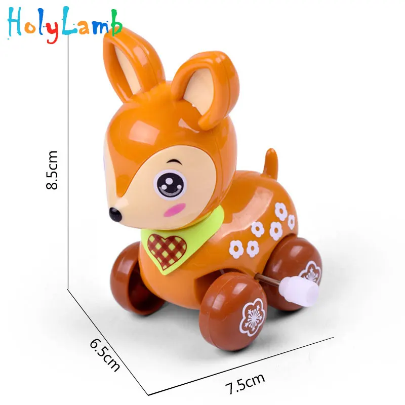 1 шт. забавного яркого заводные игрушки игрушка для малышей с рисунком оленя бега