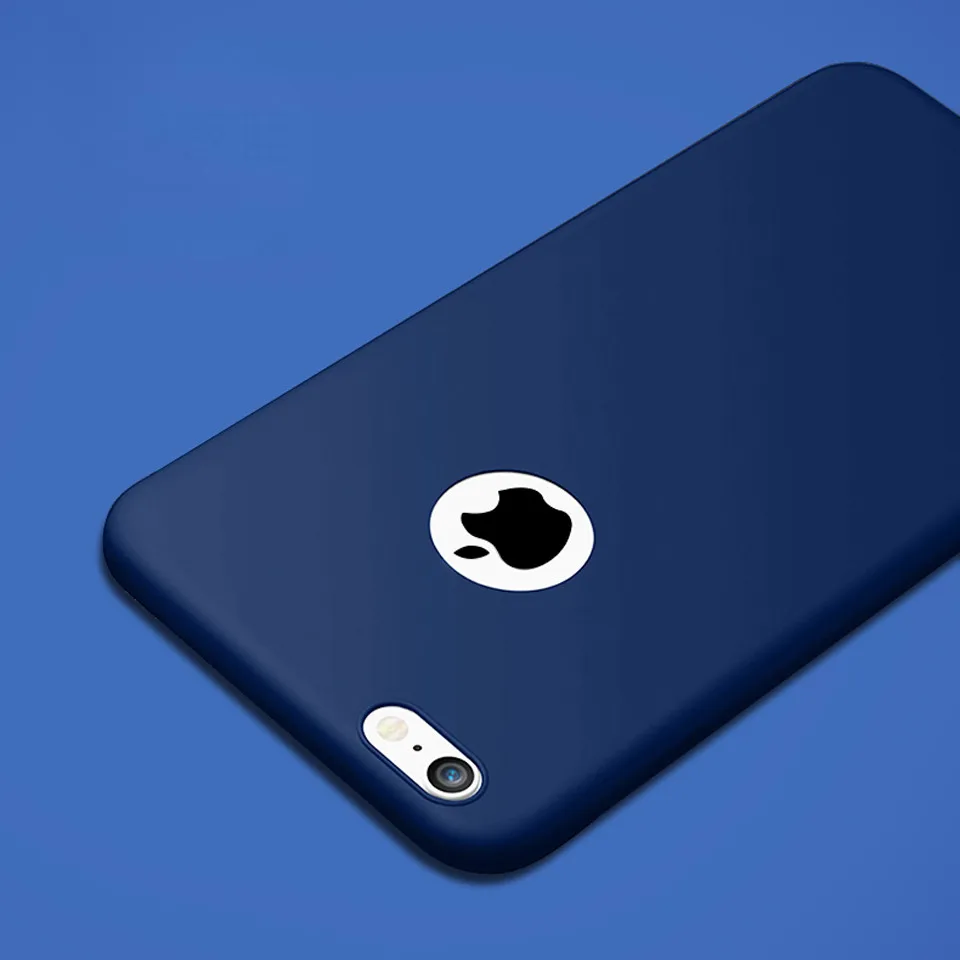 Тонкий чехол из ТПУ для iphone 6s силиконовый мягкий iphone6s SE 5 5s 6 7 Plus матовый телефона