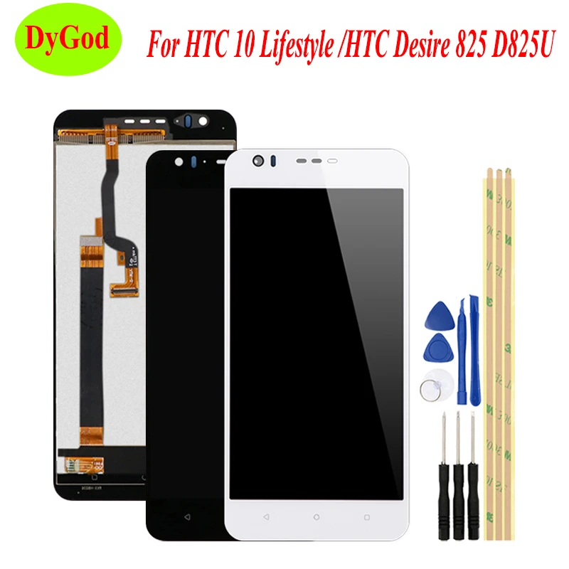 ЖК дисплей для HTC Desire 825 D825U сенсорный экран Полный дигитайзер запасная часть 10
