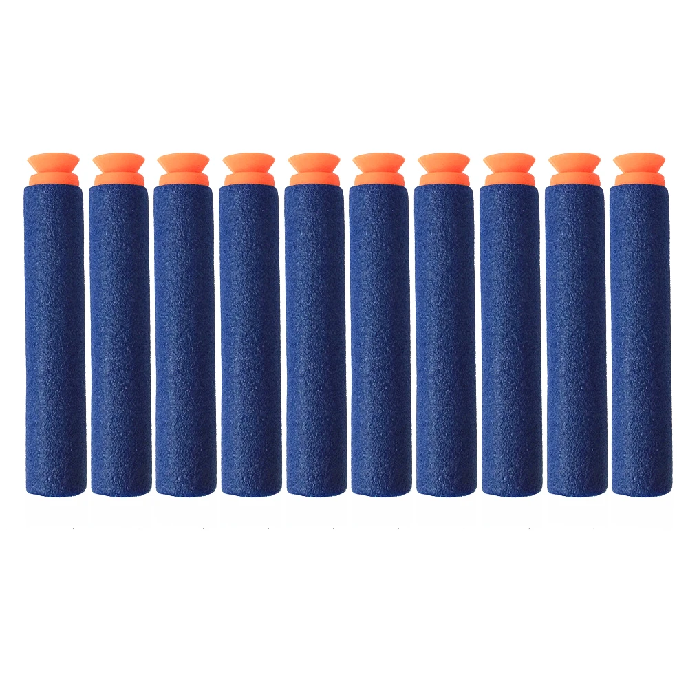 100 шт./лот синие мягкие пули с всасываемой головкой для Nerf N strike Elite Series|Игрушечное