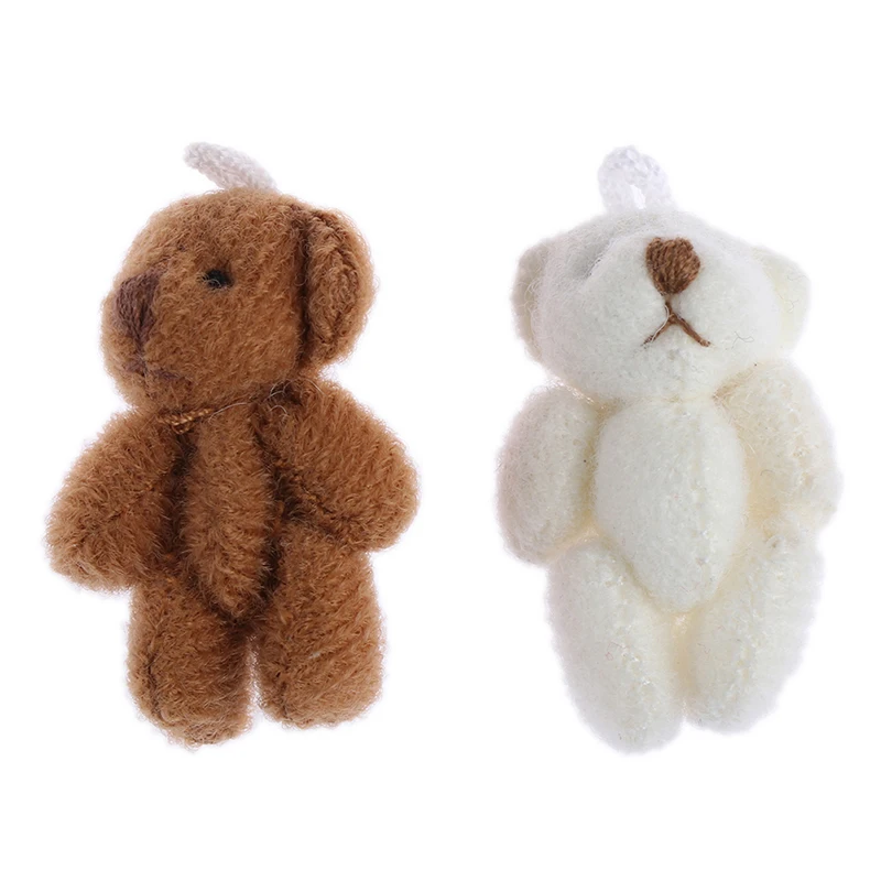 

1Pcs 1/12 Dollhouse Miniature Accessories Mini Plush Bear Simulation Miniature Animal Toy Furniture for Doll Home Decoration