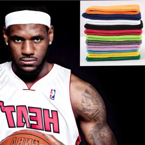 Повязка на голову для йоги Эластичный Напульсник из хлопка 10 цветов| |