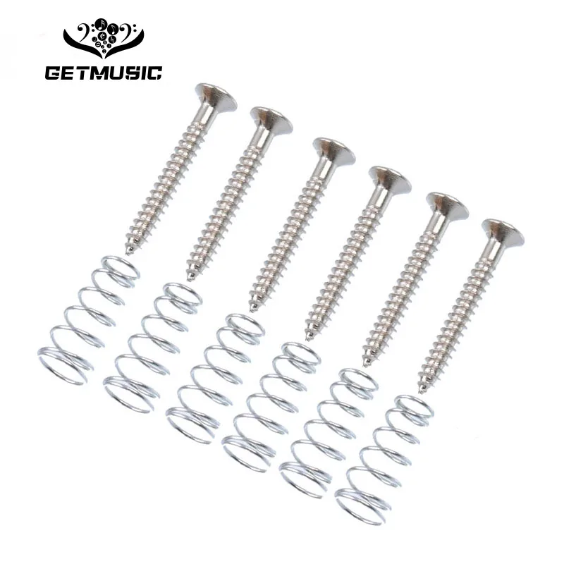 6 шт. Серебряная гитара хамбакер одна катушка звукосниматели высота крепления