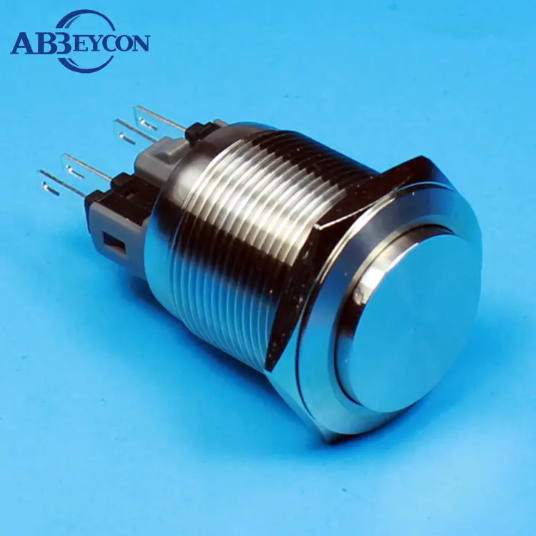 

5pcs/Lot IB TY small amount 2224Z 22mm stainless steel IP67 waterproof pushbutton push ON push OFF high flush switch