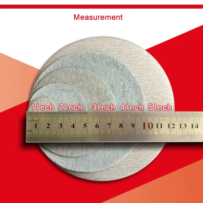 

50PCS Dry Sandpaper Hook and Loop Sanding Discs 4Inch 100mm 60 to 1000 Grit for Polishing Grinding Power Tools Accessories