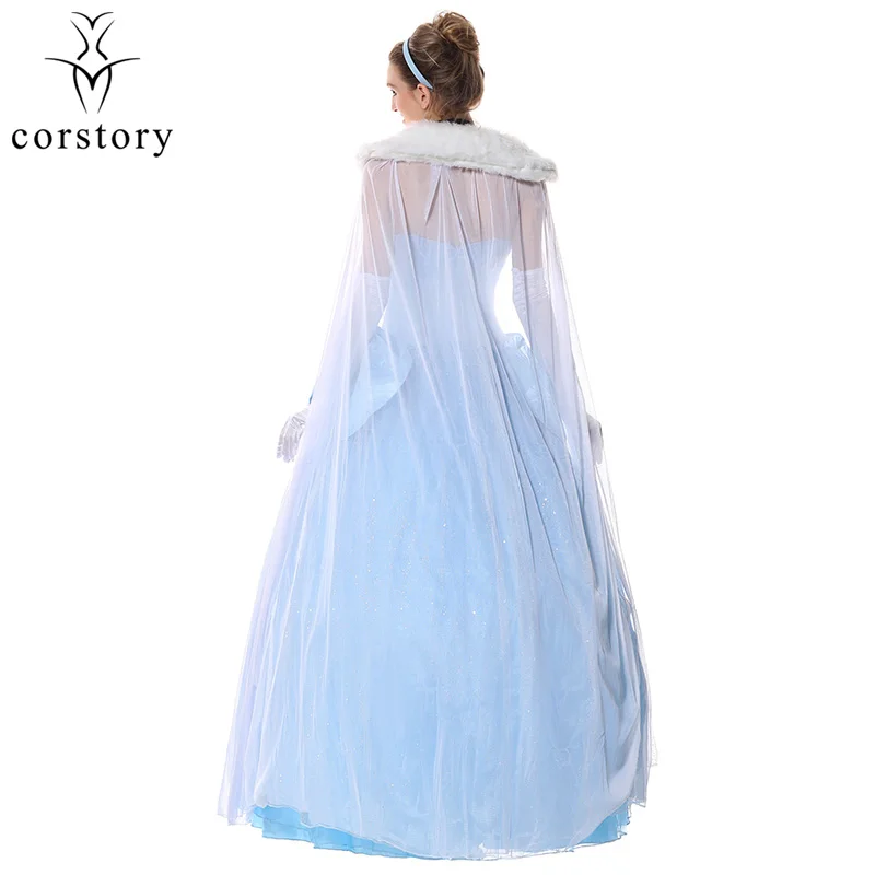 

Deluxe Princess Belle Costume Halloween Cinderella Ball Gown Fairy Fantasy Anime Cosplay Sexy Costumes For Adults Deguisement