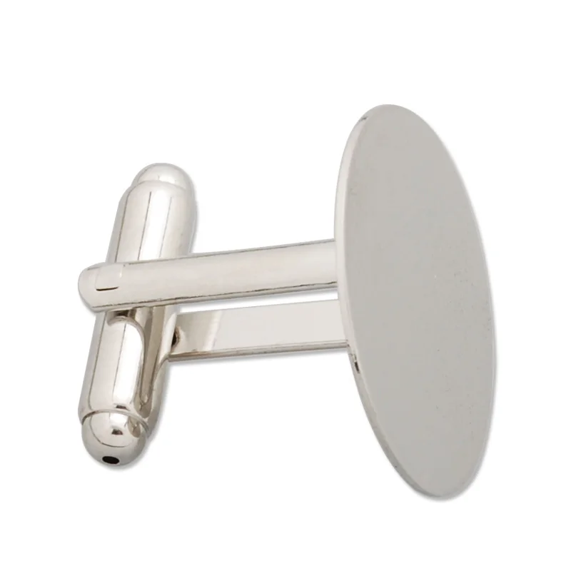 20 мм плоская подкладка из латуни основание для запонок фурнитура покрытие белого