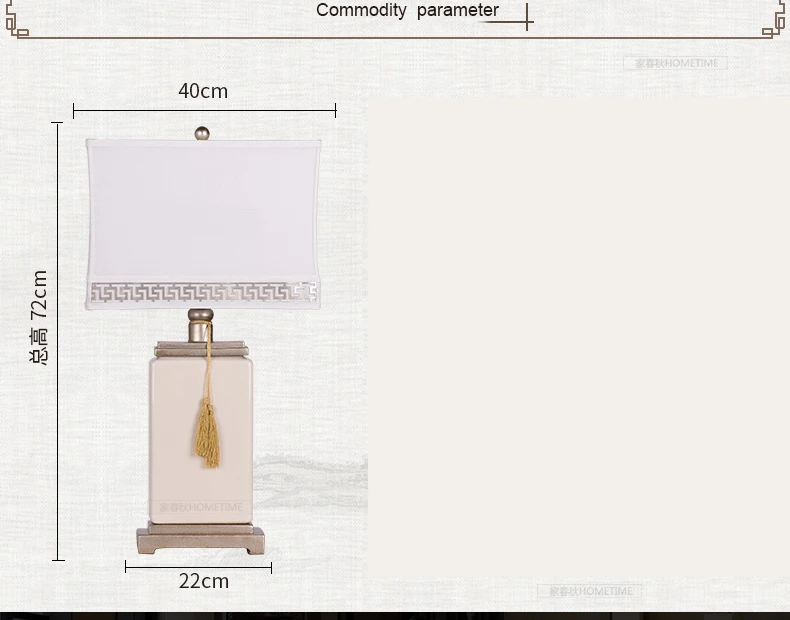 

Led Table lamp Lustre Square Table Lamps For Living Room Bedroom Light Ceramic Desk Lamp Fabric Lampshade Home Lighting abajour