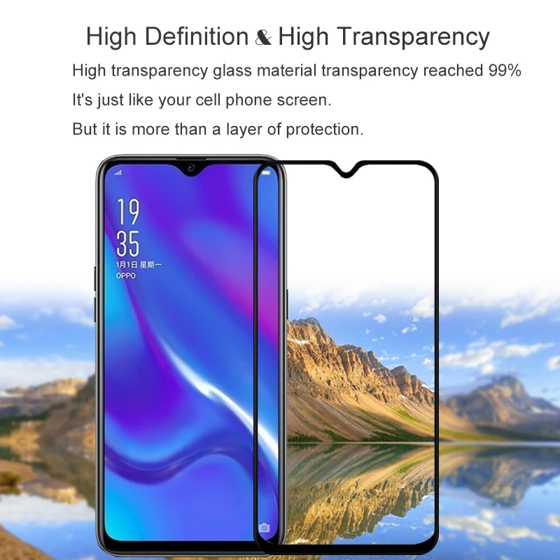 Закаленное стекло с полным покрытием экрана для Oppo K1 k 1 6 40 дюйма Защитное oppo K k1