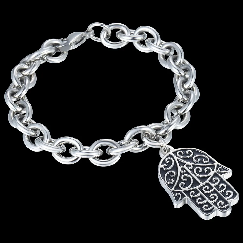 Мужской браслет из нержавеющей стали с ручной цепочкой 9 5 мм KKB595 2018|bracelet chain|men