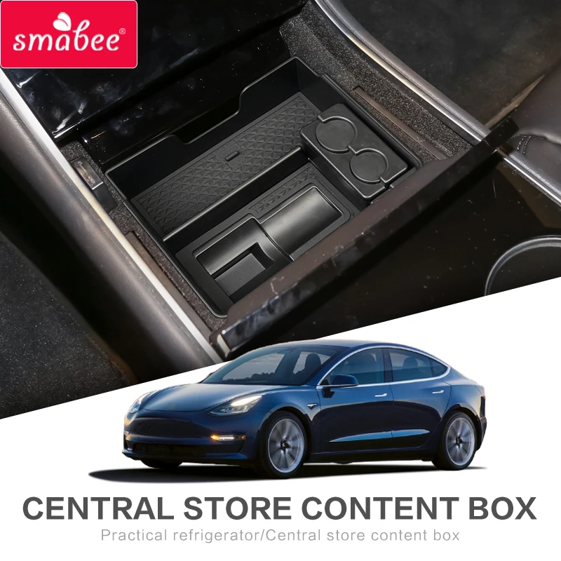Smabee автомобильный центральный подлокотник коробка для Tesla модель 3 аксессуары