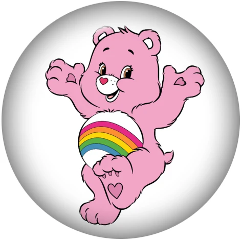 Bear rainbow LOVE SUN glass snap button Round photo glass cabochon demo flat back Making findings 12mm/18mm/20mm/25mm DA3058 - Цвет: A7349