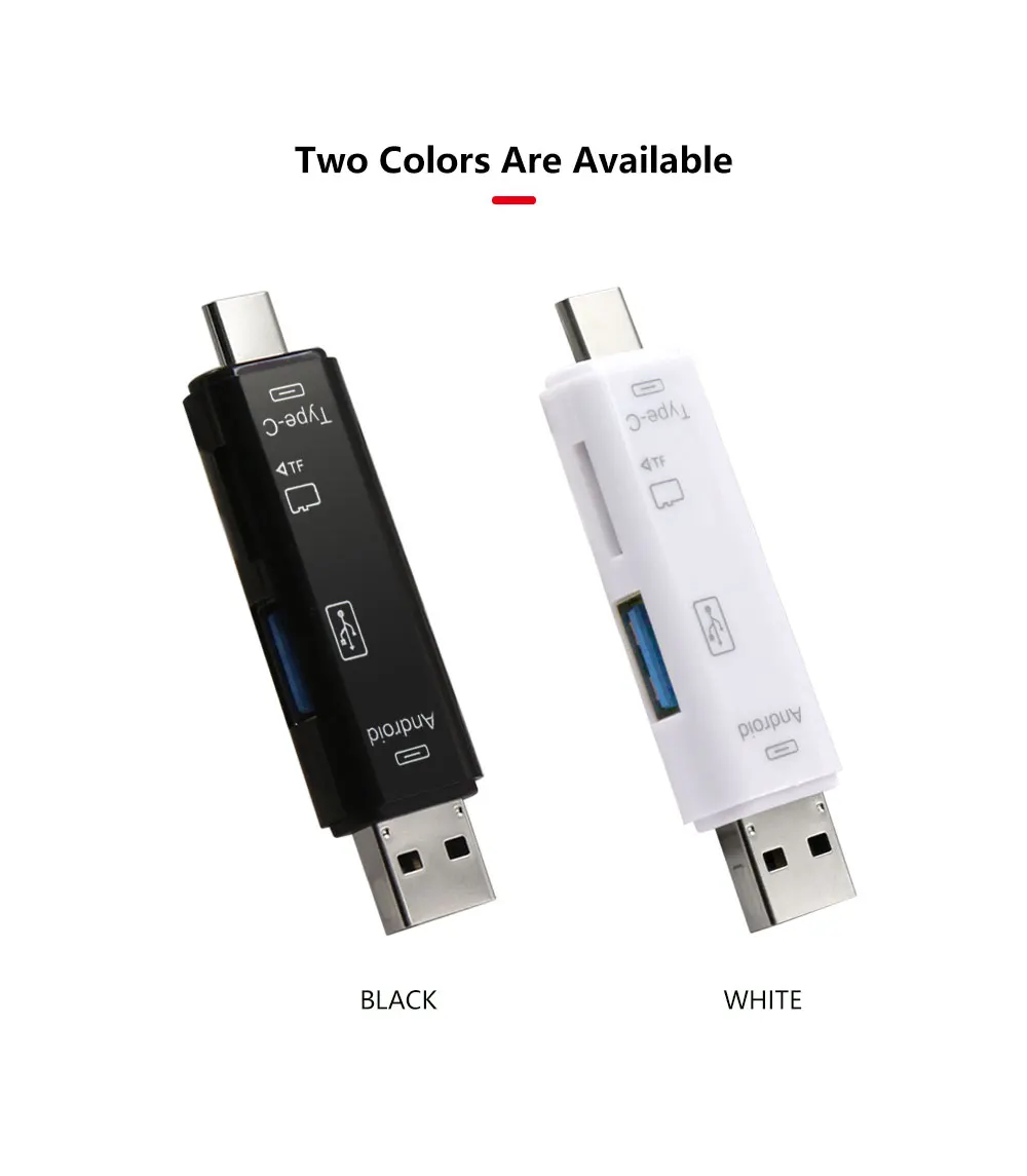USB 3,0 3 в 1 type-C кардридер Micro USB флэш-накопитель адаптер разъем Высокоскоростной TF кардридер для карт памяти в розничной упаковке