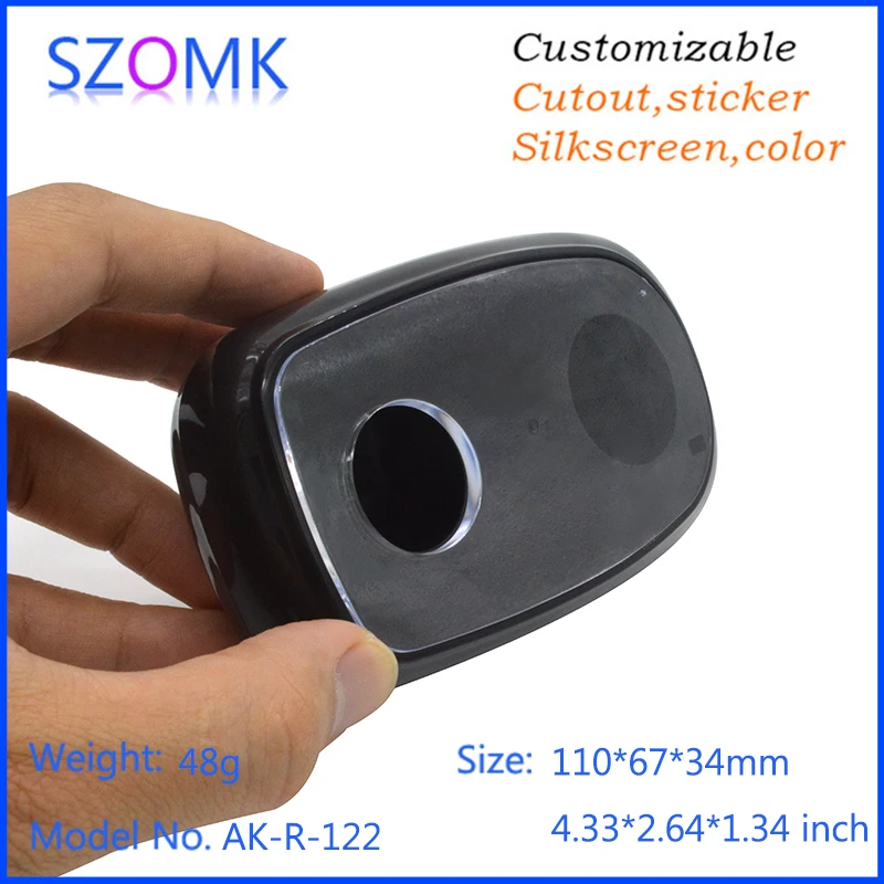 1 шт abs пластиковые электронные корпуса Черный цвет GPS Открытый Чехол housing110 * 67*34 мм