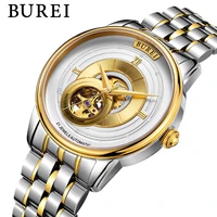 burei brand fashion gold automatic watch men luxury waterproof fashion hollow business mechanical wristwatches relogio masculino