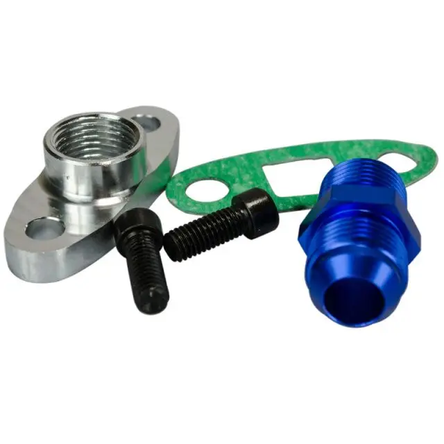 WLR гоночный 1/2 NPT Женский Алюминиевый Масляный сливный турбо фланец T3 T4 T04 GT40 GT55 +