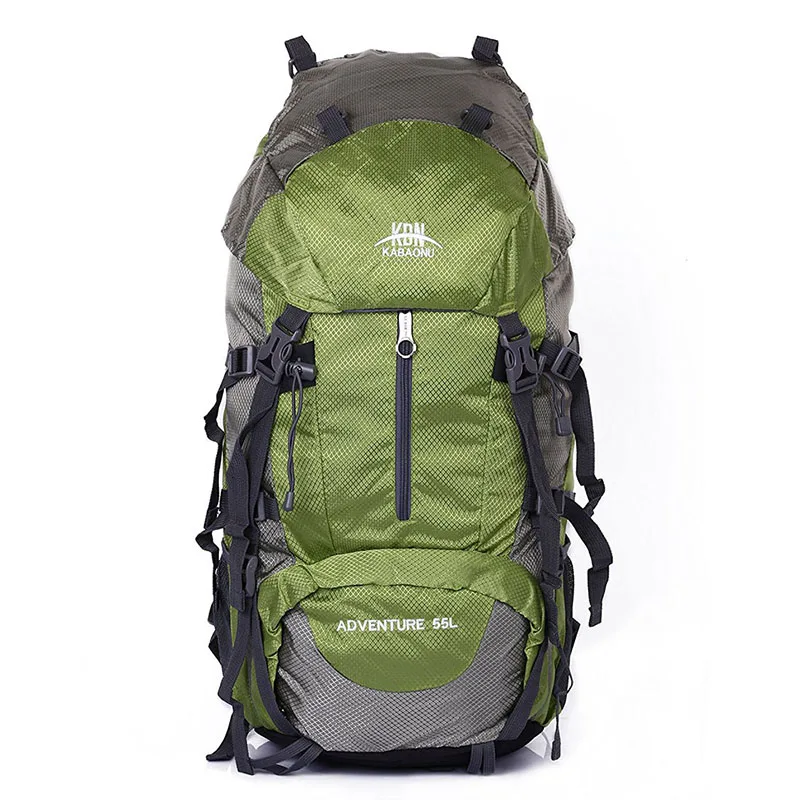 Green Sheng lun lai большой 55L открытый рюкзак походная сумка водонепроницаемый альпинистский походный рюкзак спортивная сумка рюкзак для альпинизма - Цвет: Green