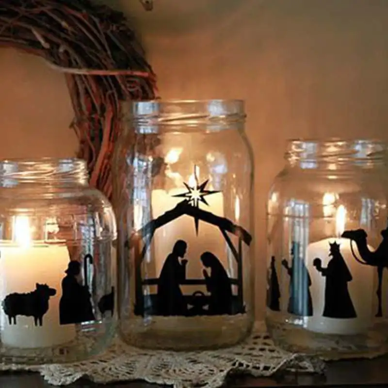 Праздничный Рождественский Декор Рождественская сцена Рождества Малыш Иисус
