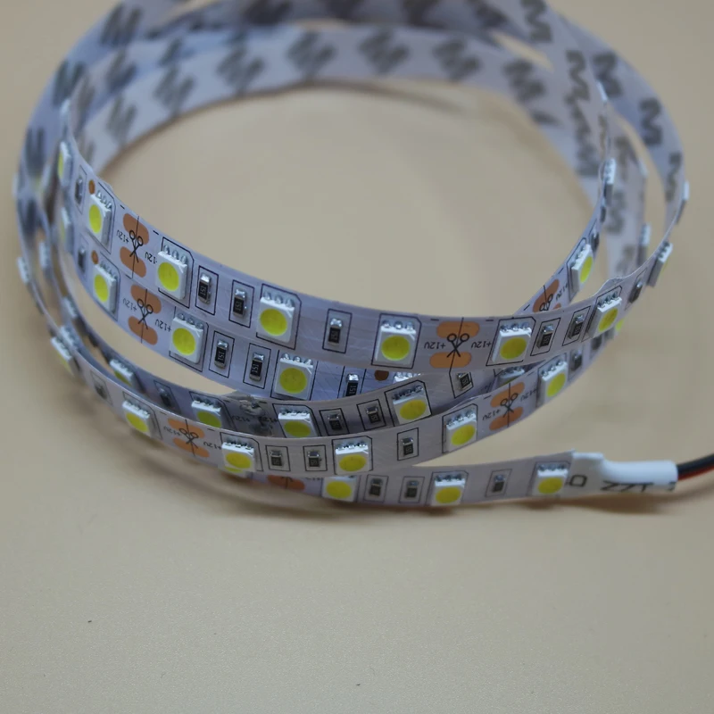 RGB СВЕТОДИОДНАЯ лента SMD 5050 60LED/M лампы DC12V гибкая световая 1/2/3/4/5 м полоса не
