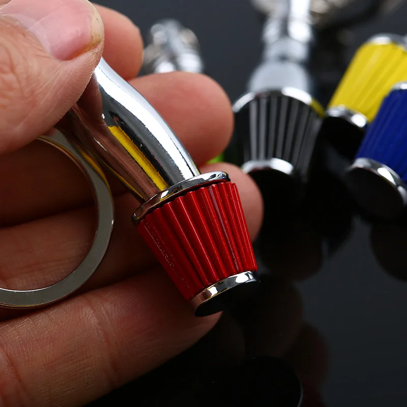 Модные Дизайн автомобиль воздушный фильтр Настройки металлический брелок для