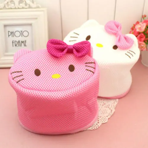 Новинка сумки на молнии для стирки Hello Kitty сетка сетчатые носки бюстгальтер