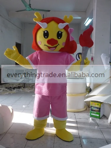 Hot sale 2014 Adult lovely cartoon red nose doll mascot costume fancy dress party costumes adult size | Тематическая одежда и