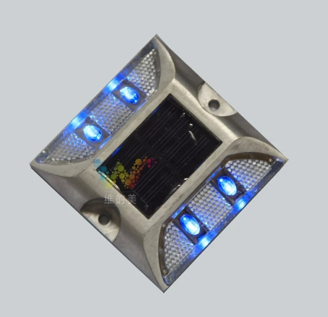 Blue 2 шт. солнечной кошачий глаз Дорожная разметка Maker Путь Палуба док LED постоянный свет - Цвет: Blue
