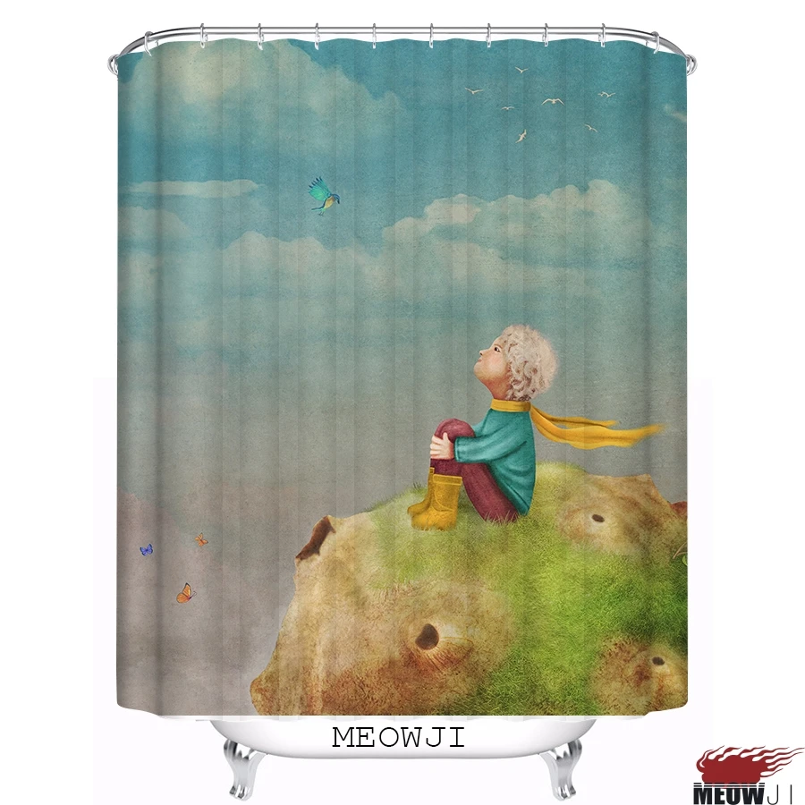 The Little Prince Beautiful Fairy Tale custom Shower Curtain Bathroom decor various sizes Free Shipping | Дом и сад