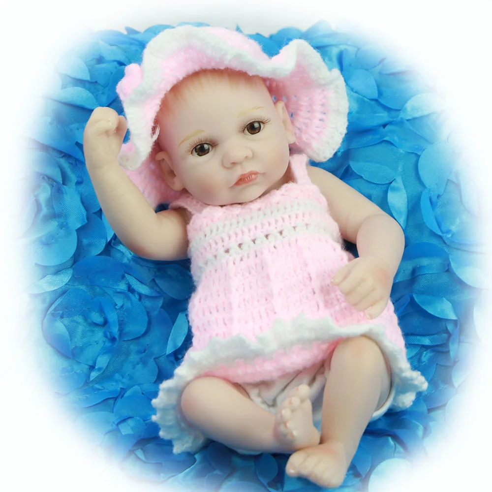 Лидер продаж 11 дюймов миниатюрная кукла новорожденные младенцы полностью
