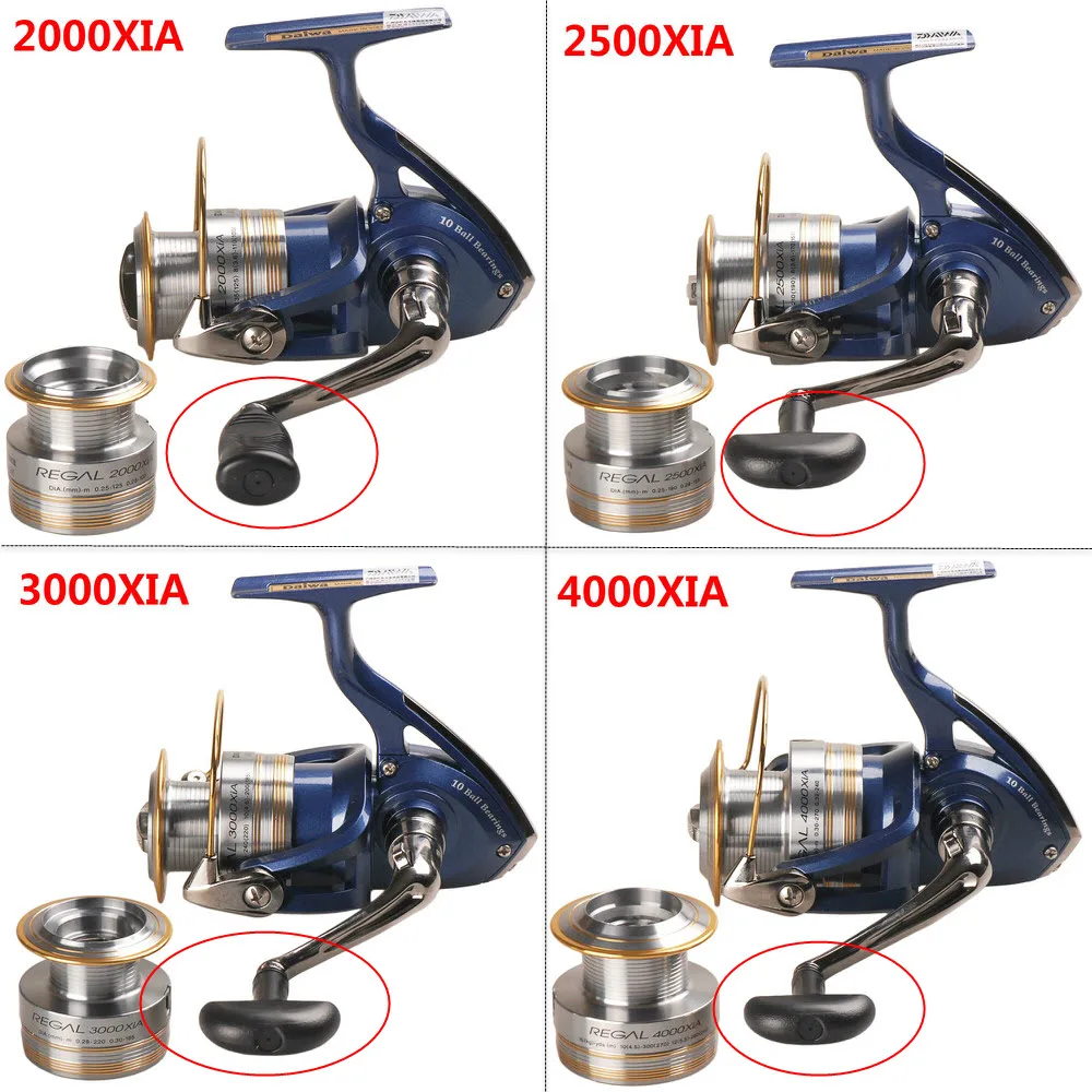 DAIWA REGAL Рыболовная Катушка + Запасная Шпуля 2000XIA 2500XIA 3000XIA 4000XIA 5 3:1 10BB для Спиннинга