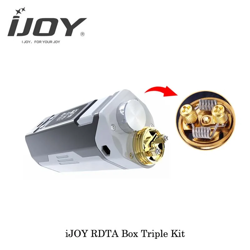 240 Вт IJOY rdta Box тройной TC Starter Kit все в одном 12 8 мл большой Vape мод cigarrillo electronico IMC 3 imc