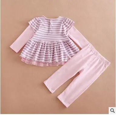 2017 г. Humor Bear/комплект одежды с цветочным рисунком для маленьких девочек хлопковый