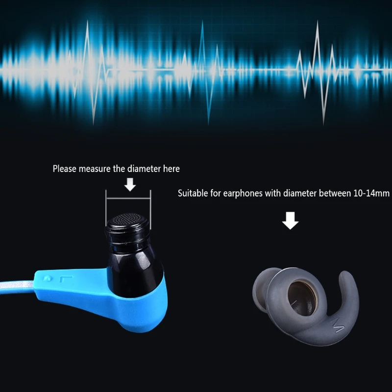 Силиконовый чехол OOTDTY для наушников 3 пары S/M/L наушники вкладыши спорта Bluetooth|earbuds