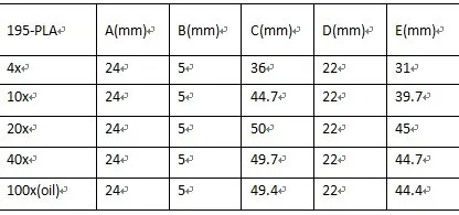 10x DIN45mm Биологический микроскоп ПЛАН Ахроматический объекктив lense 195 мм Универсальный объектив