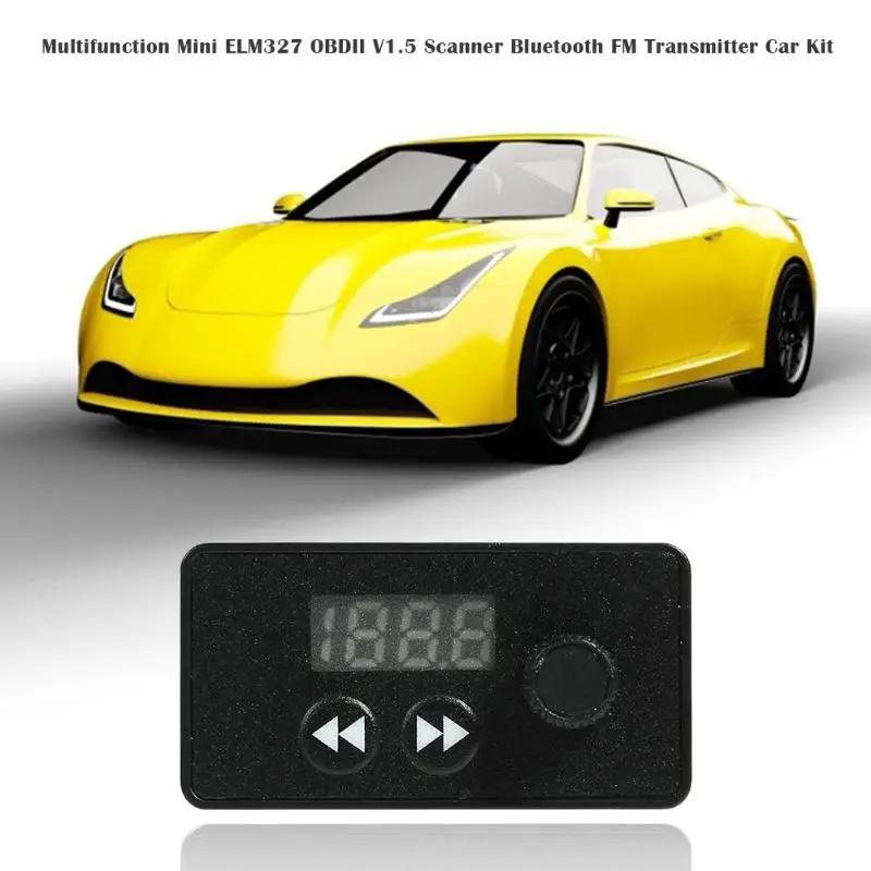 Мини ELM327 Bluetooth OBDII автомобильный тестер V1.5 ABS пластик DC12 ~ 24V 11-18mA диагностический