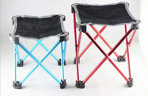 Переносной раскладной стул алюминиевый четырехконечные табурет для уличной