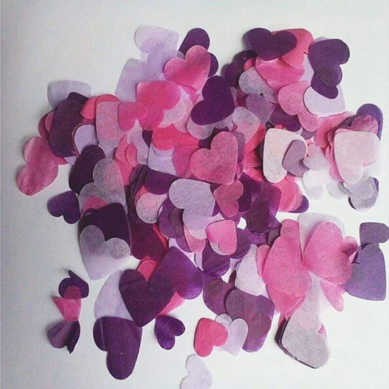 1000 шт. многоцветный блеск Романтика сердце любовь Свадебная вечеринка конфетти