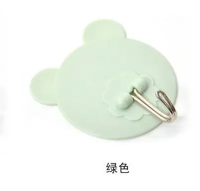 2pc 2pc seamless adhesive hook wall hooks for hanging clothes Kitchen Free Punching No Trace Hook Bear Bathroom Towel Storage Hook - Цвет: 2pc