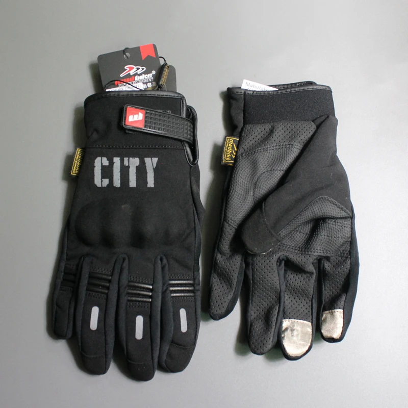 Летние дышащие город Mad-байкер полный палец мотоцикл Прихватки для мангала