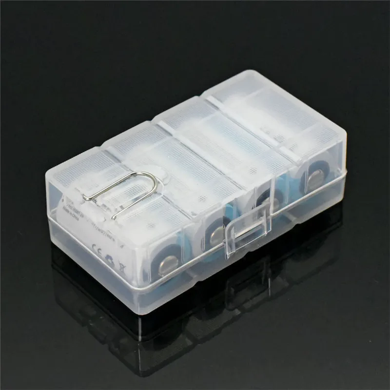Bakeey для CR123A 16340 RCR123 коробка для хранения батареи жесткий мешок Цифровая камера Вспышка светильник 4 шт. батарея пластиковый чехол