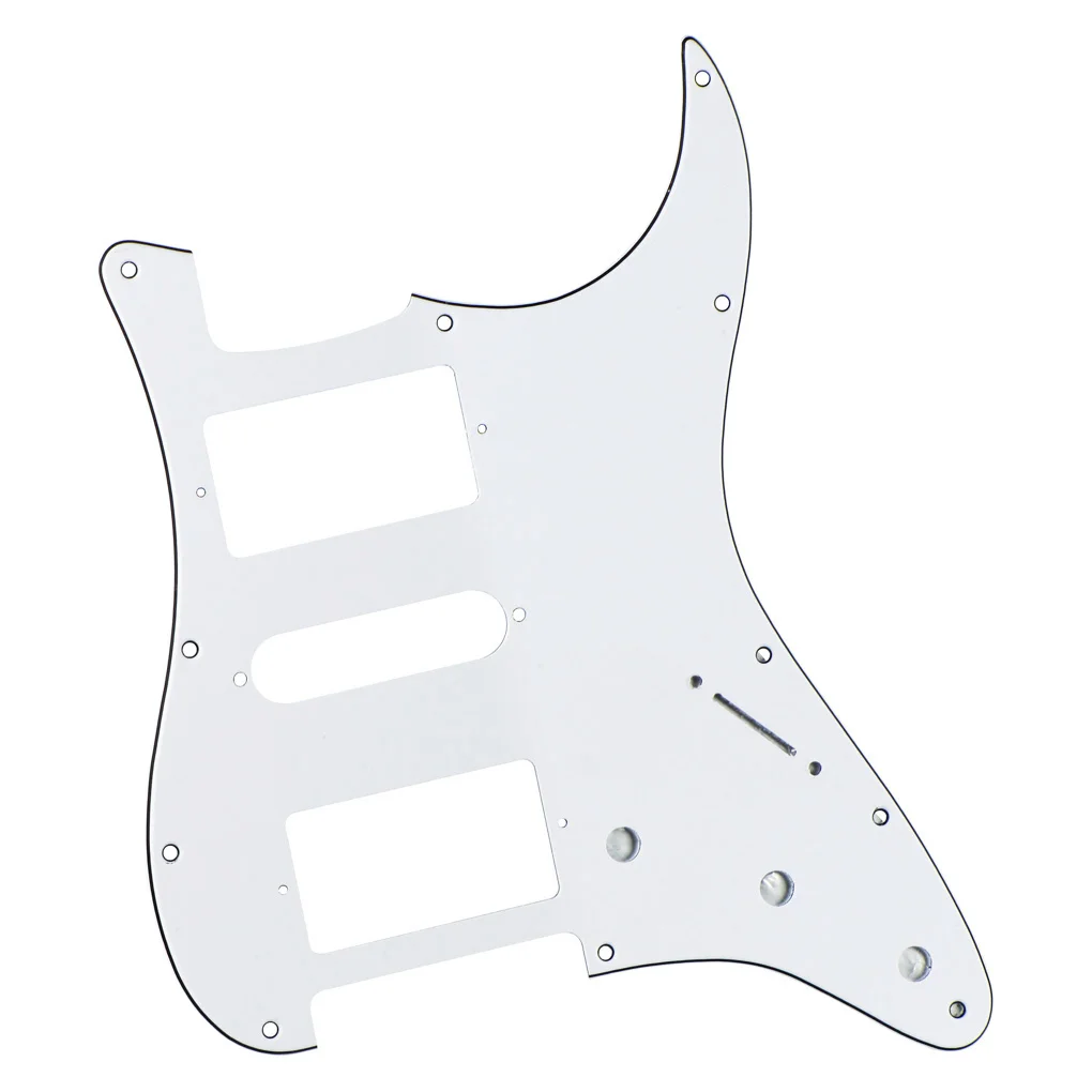 Новинка HSH электрогитара Накладка для защиты от царапин Белый 3 слоя и винты