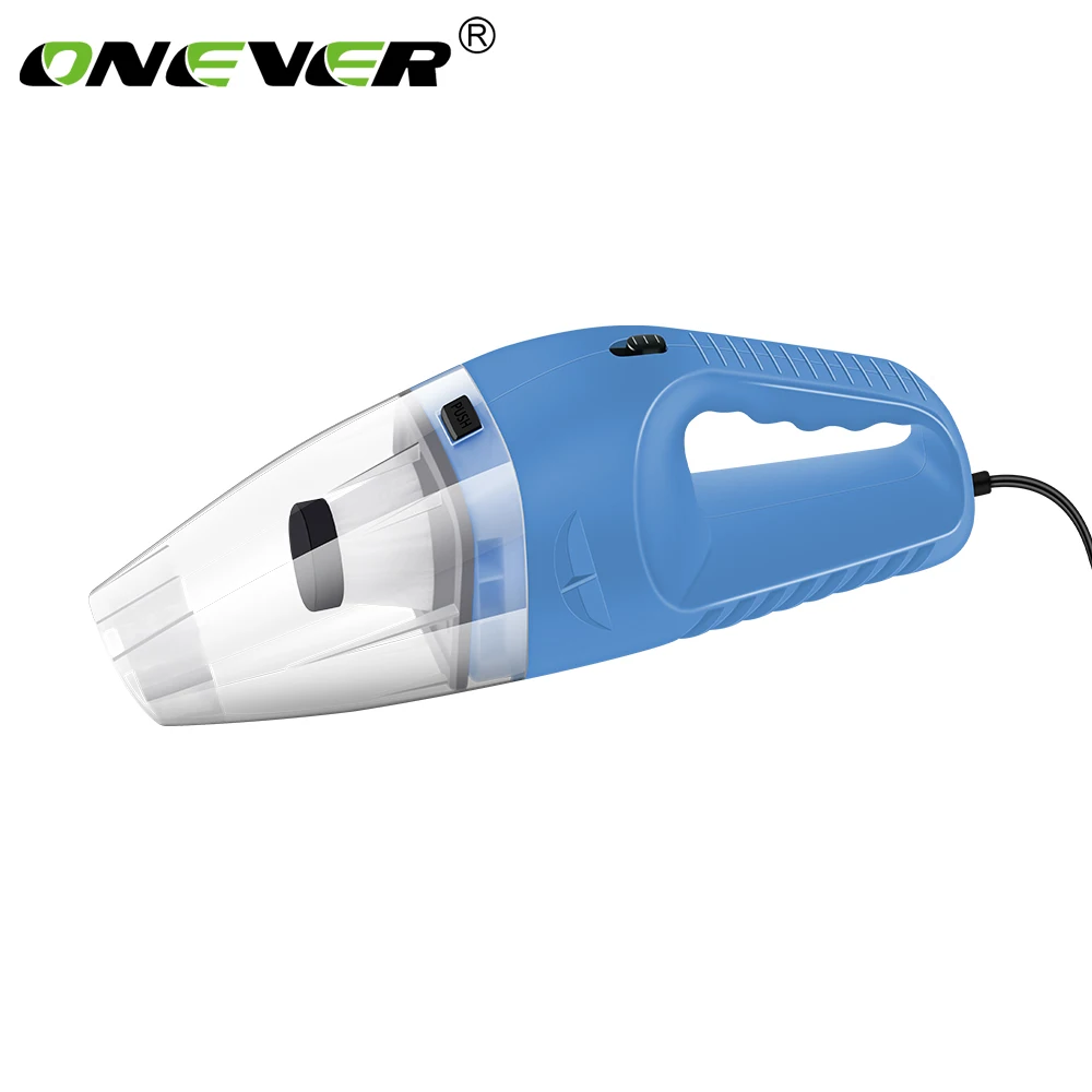 ONEVER автомобильный пылесос ручной 120 W Портативный пылесос влажной и сухой двойного-Применение для детей возрастом от 12 V машины автомобиль - Цвет: Blue