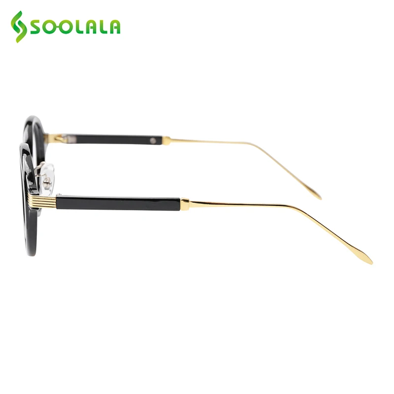 SOOLALA TR90 круглые очки для чтения Для женщин Для мужчин Прозрачные Линзы для очков для чтения очки+ 0,5 1,25 1,75 2,25 до 4,0