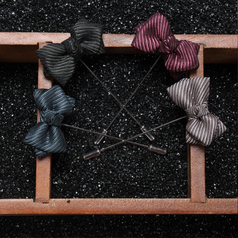 Бренд Mdiger ручная работа заколки в форме банта Классическая Брошь булавка корсаж