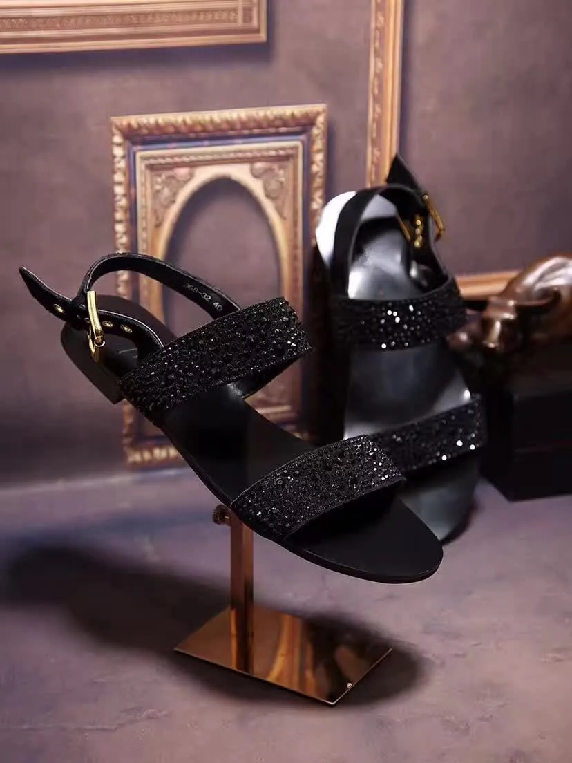 

2018 блестящие стразы, летние мужские шлепанцы, сандалии на плоской подошве, мужские пляжные сандалии, мужские шлепанцы из натуральной кожи