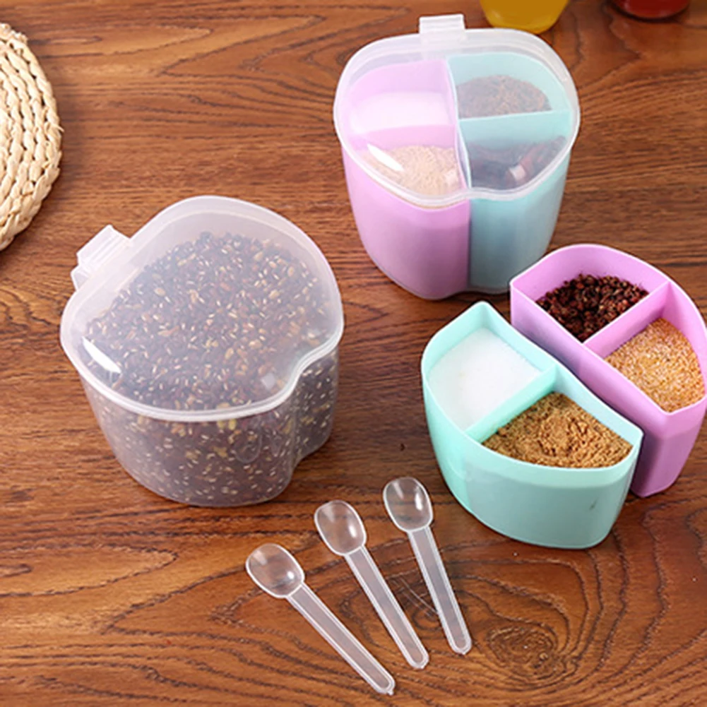 Пластиковый Органайзер с крышкой для специй 4 отделения|Бутылки банки и коробки| |