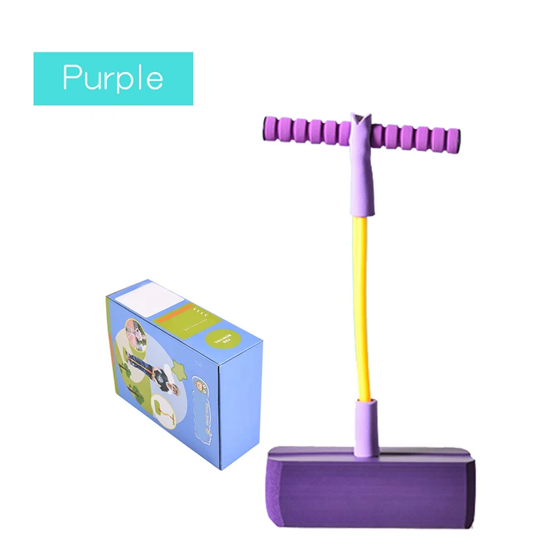 purple Ruizhi пена лягушка прыгун игрушка прыжок чувство обучения Pogo палка ходули для прыжков обувь Дети Спорт на открытом воздухе игры Детские игрушки RZ1007 - Цвет: purple